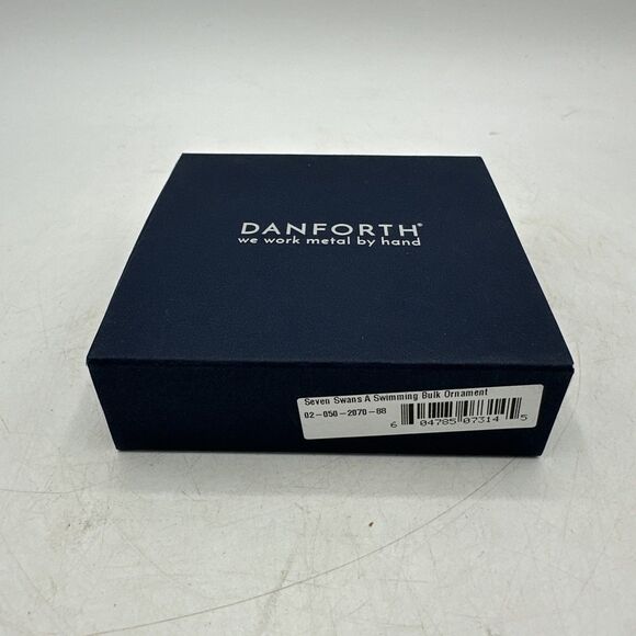 Danforth Pewter Seven Swans A Swimming Ornament Swan 12 Days Of Christmas - Picture 9 of 16